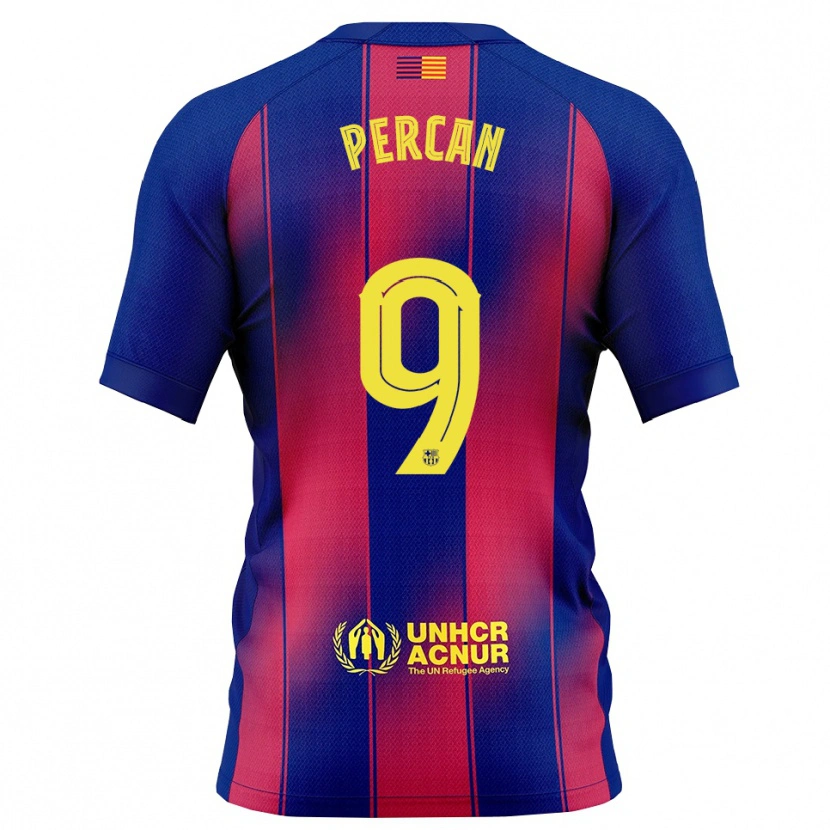 Danxen Barn Diego Percan #9 Blå Röd Hemmatröja Matchtröjor 2025/26 Tröjor T-Tröja