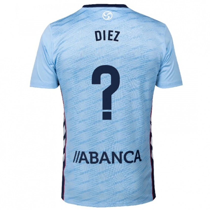 Danxen Barn Sergio Diez #0 Himmelsblå Röd Hemmatröja Matchtröjor 2025/26 Tröjor T-Tröja