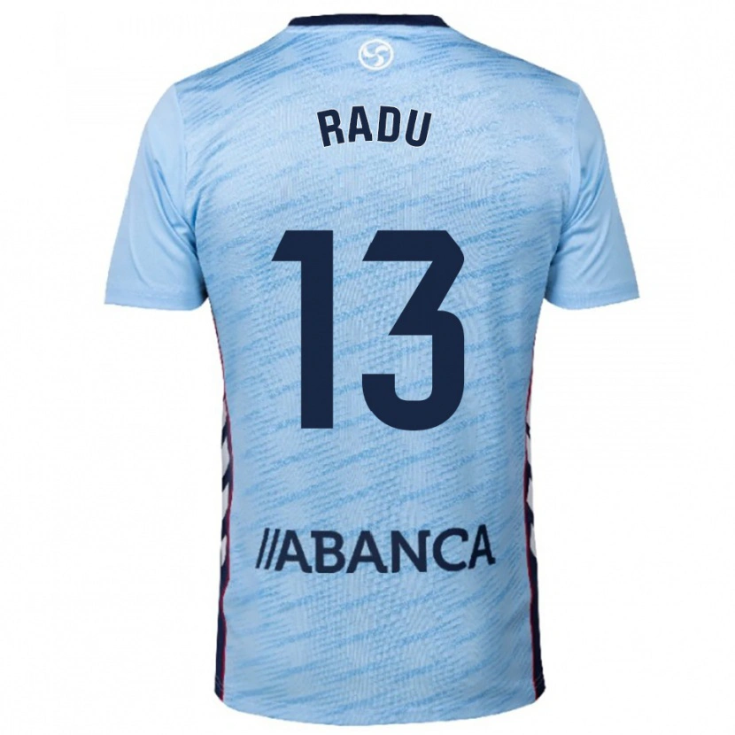 Danxen Barn Ionuț Radu #13 Himmelsblå Röd Hemmatröja Matchtröjor 2025/26 Tröjor T-Tröja