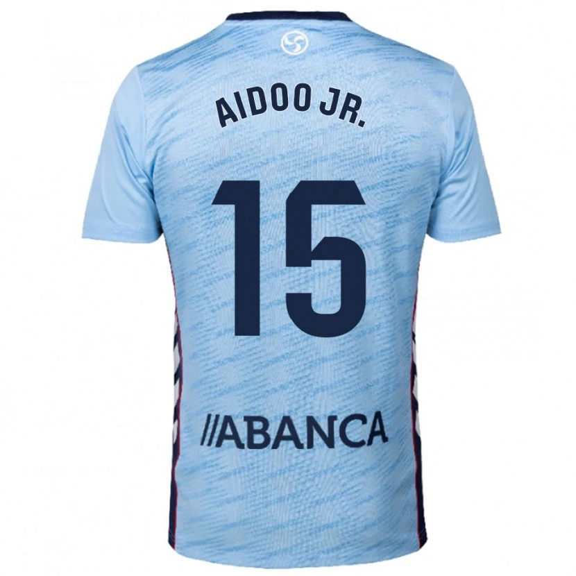Danxen Barn Joseph Aidoo #15 Himmelsblå Röd Hemmatröja Matchtröjor 2025/26 Tröjor T-Tröja