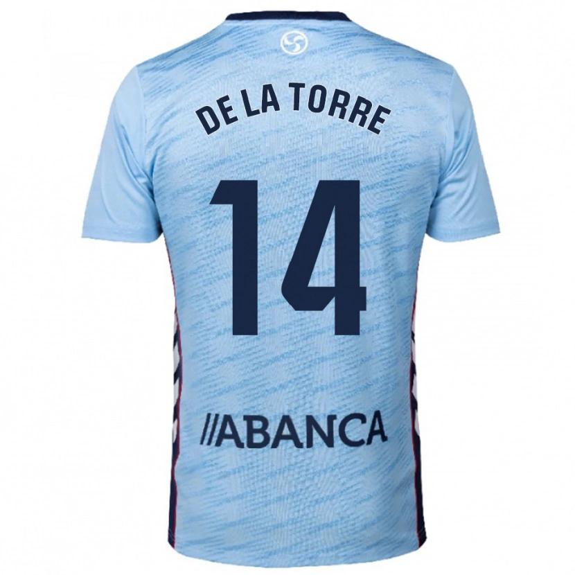 Danxen Barn Luca De La Torre #14 Himmelsblå Röd Hemmatröja Matchtröjor 2025/26 Tröjor T-Tröja