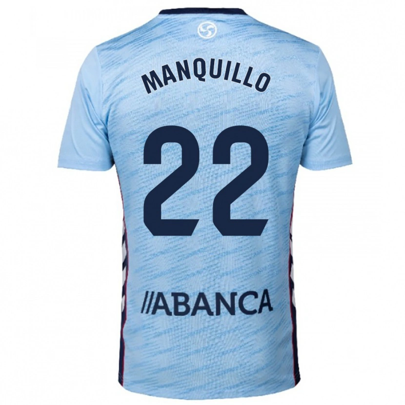 Danxen Barn Javier Manquillo #22 Himmelsblå Röd Hemmatröja Matchtröjor 2025/26 Tröjor T-Tröja