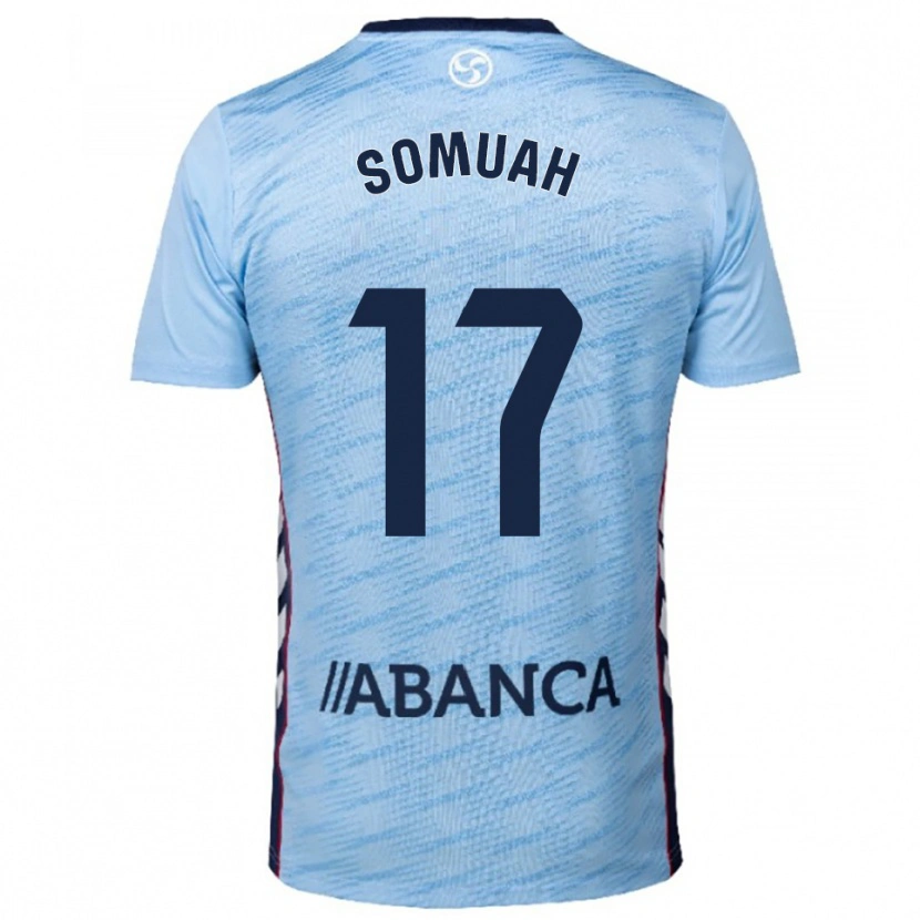 Danxen Barn Bernard Somuah #17 Himmelsblå Röd Hemmatröja Matchtröjor 2025/26 Tröjor T-Tröja