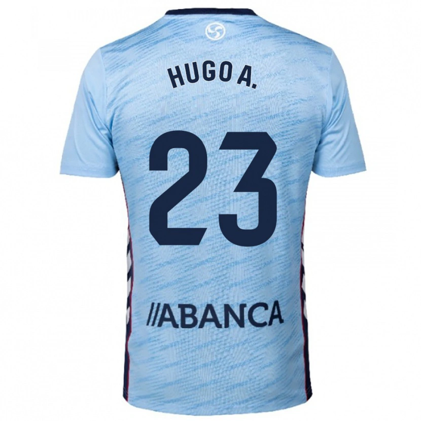 Danxen Barn Hugo Álvarez #23 Himmelsblå Röd Hemmatröja Matchtröjor 2025/26 Tröjor T-Tröja