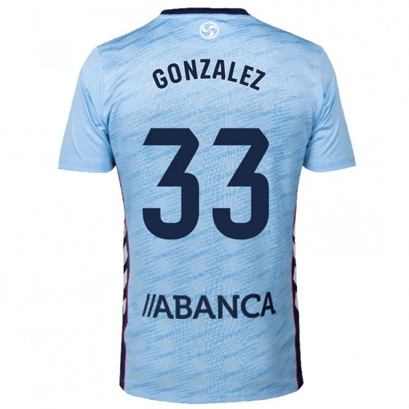 Danxen Barn Marcos González #33 Himmelsblå Röd Hemmatröja Matchtröjor 2025/26 Tröjor T-Tröja