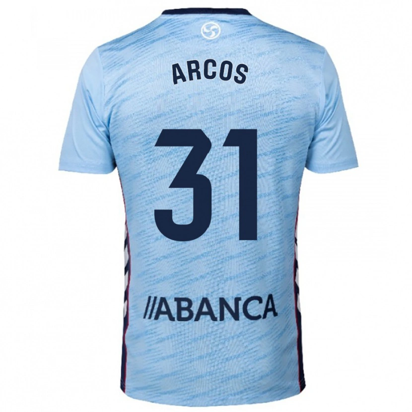 Danxen Barn Ángel Arcos #31 Himmelsblå Röd Hemmatröja Matchtröjor 2025/26 Tröjor T-Tröja