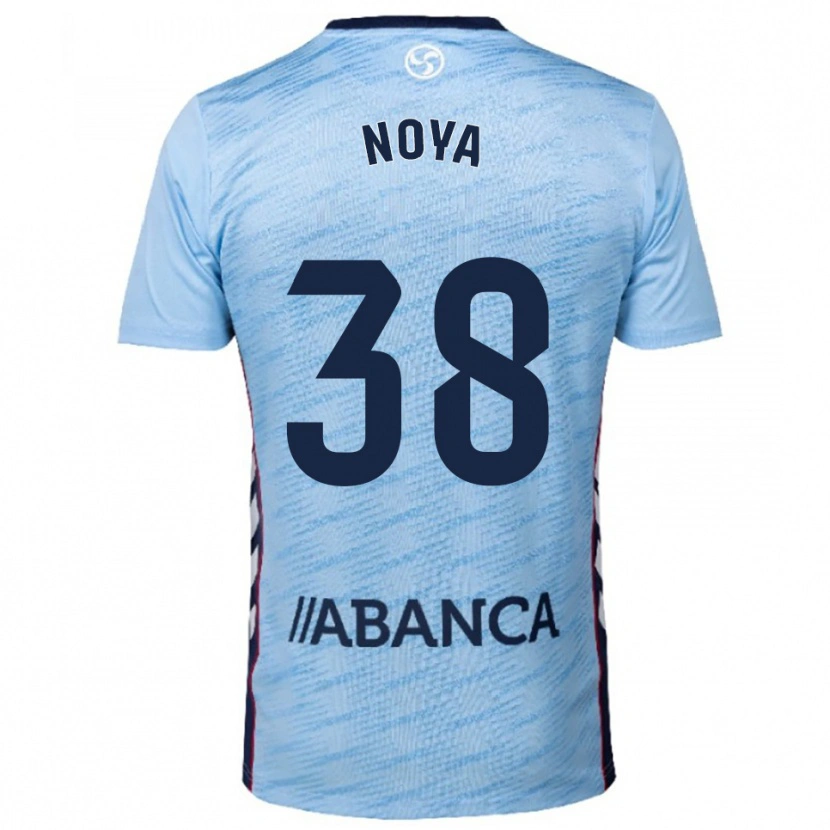 Danxen Barn Dani Noya #38 Himmelsblå Röd Hemmatröja Matchtröjor 2025/26 Tröjor T-Tröja