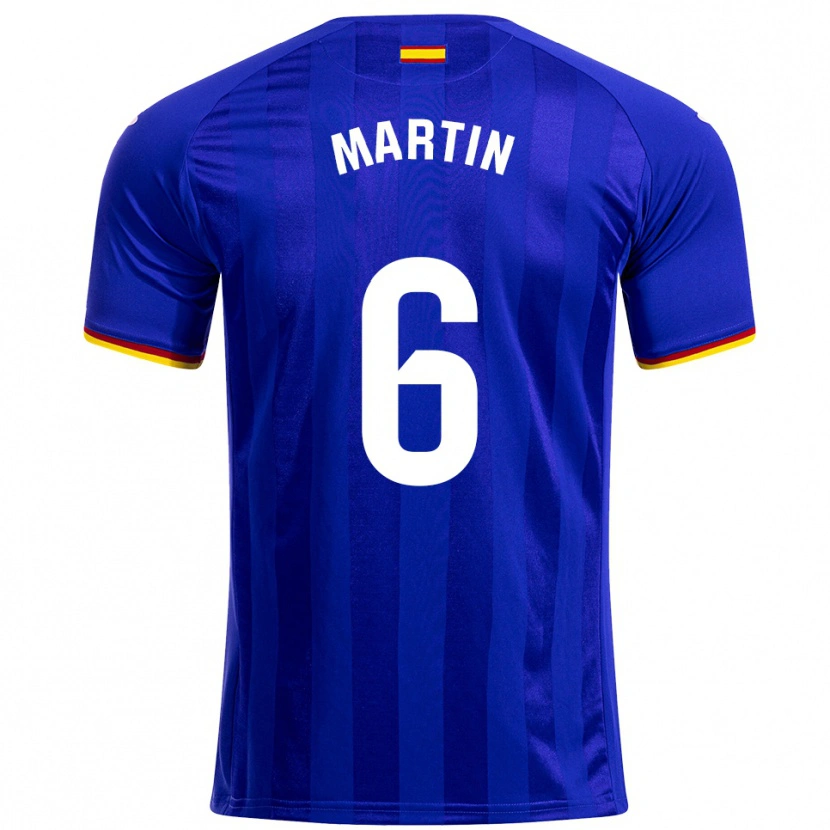 Danxen Barn Mario Martín #6 Blå Röd Gul Hemmatröja Matchtröjor 2025/26 Tröjor T-Tröja