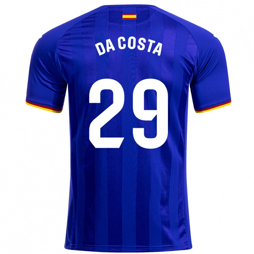 Danxen Barn Coba Da Costa #29 Blå Röd Gul Hemmatröja Matchtröjor 2025/26 Tröjor T-Tröja
