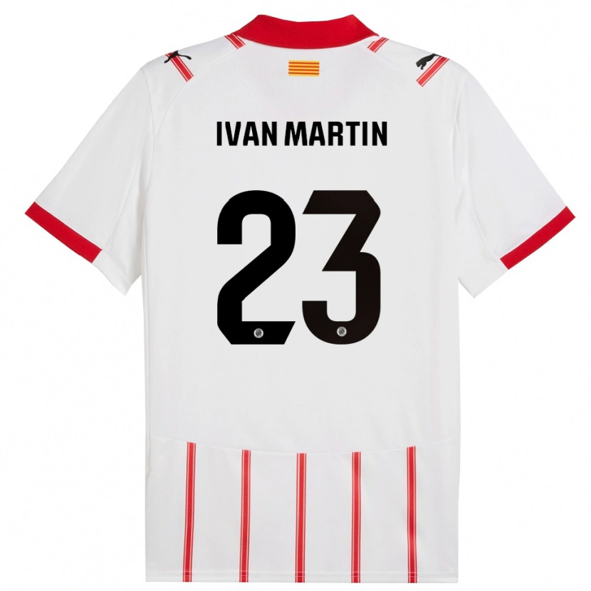 Danxen Barn Iván Martín #23 Vit Röd Hemmatröja Matchtröjor 2025/26 Tröjor T-Tröja
