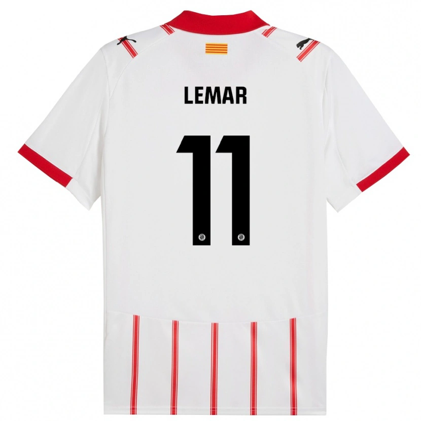 Danxen Barn Thomas Lemar #11 Vit Röd Hemmatröja Matchtröjor 2025/26 Tröjor T-Tröja