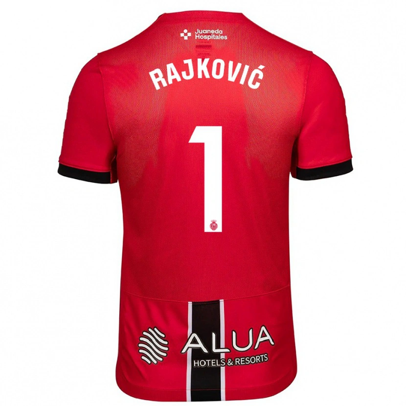 Danxen Barn Predrag Rajkovic #1 Röd Svart Hemmatröja Matchtröjor 2025/26 Tröjor T-Tröja