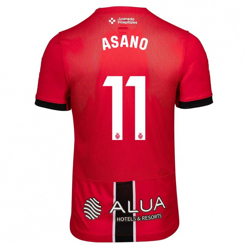 Danxen Barn Takuma Asano #11 Röd Svart Hemmatröja Matchtröjor 2025/26 Tröjor T-Tröja