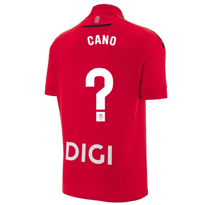 Danxen Barn Javi Caño #0 Röd Svart Hemmatröja Matchtröjor 2025/26 Tröjor T-Tröja