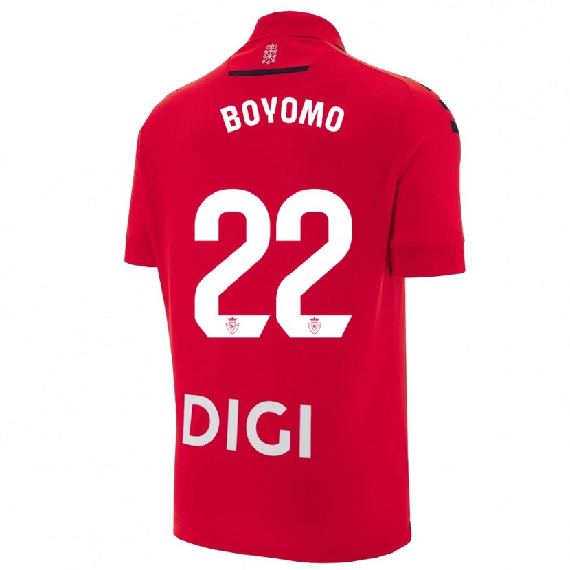 Danxen Barn Enzo Boyomo #22 Röd Svart Hemmatröja Matchtröjor 2025/26 Tröjor T-Tröja