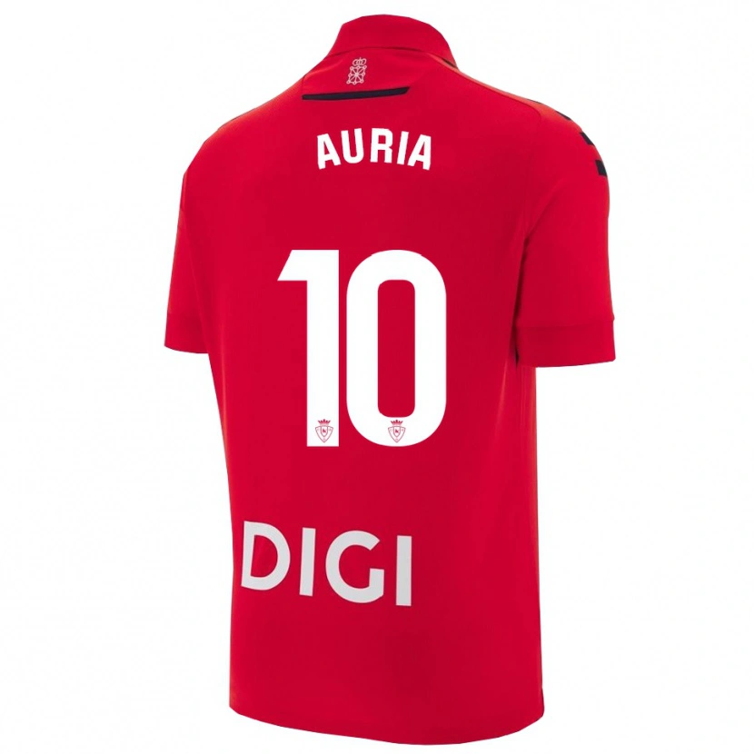 Danxen Barn Miguel Auría #10 Röd Svart Hemmatröja Matchtröjor 2025/26 Tröjor T-Tröja