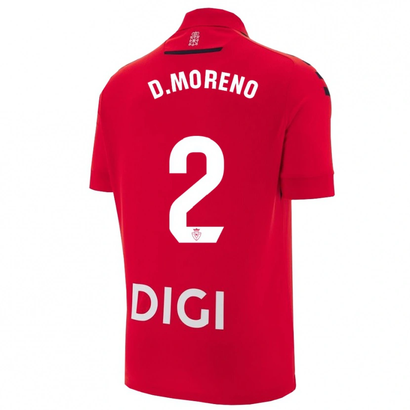 Danxen Barn Diego Moreno #2 Röd Svart Hemmatröja Matchtröjor 2025/26 Tröjor T-Tröja