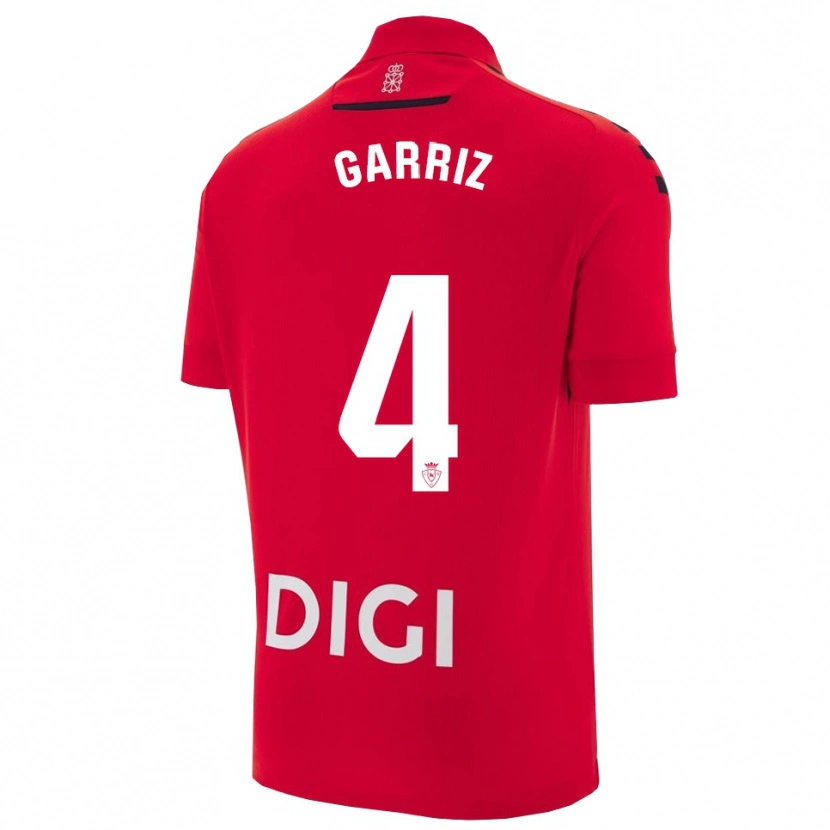 Danxen Barn Ibaider Garriz #4 Röd Svart Hemmatröja Matchtröjor 2025/26 Tröjor T-Tröja