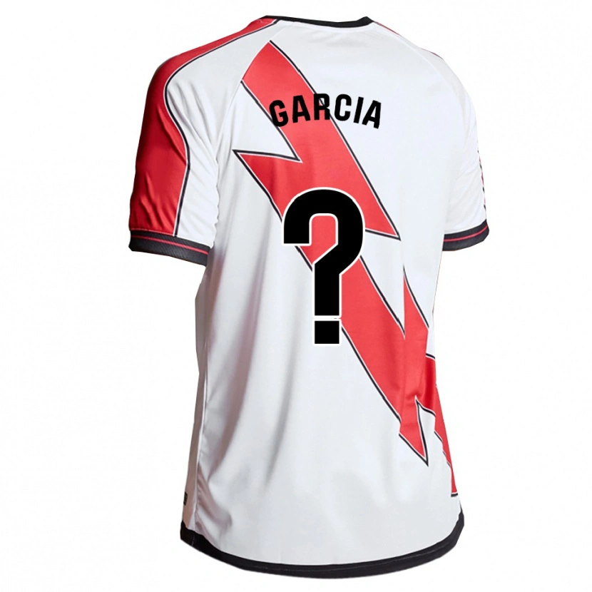 Danxen Barn David García #0 Vit Röd Hemmatröja Matchtröjor 2025/26 Tröjor T-Tröja