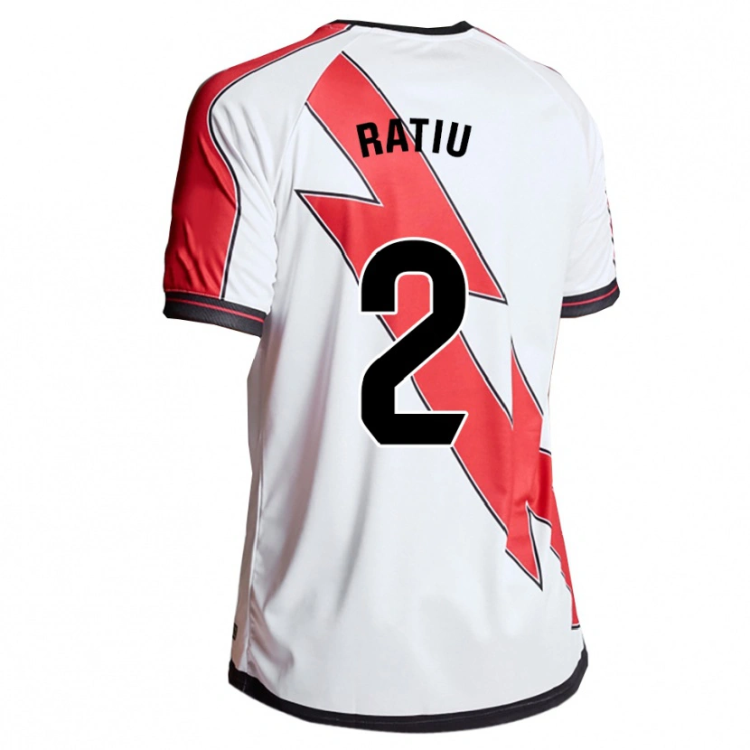 Danxen Barn Andrei Rațiu #2 Vit Röd Hemmatröja Matchtröjor 2025/26 Tröjor T-Tröja