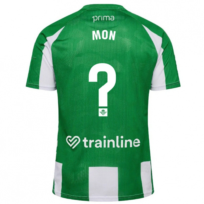 Danxen Barn Mon #0 Grön Vit Hemmatröja Matchtröjor 2025/26 Tröjor T-Tröja