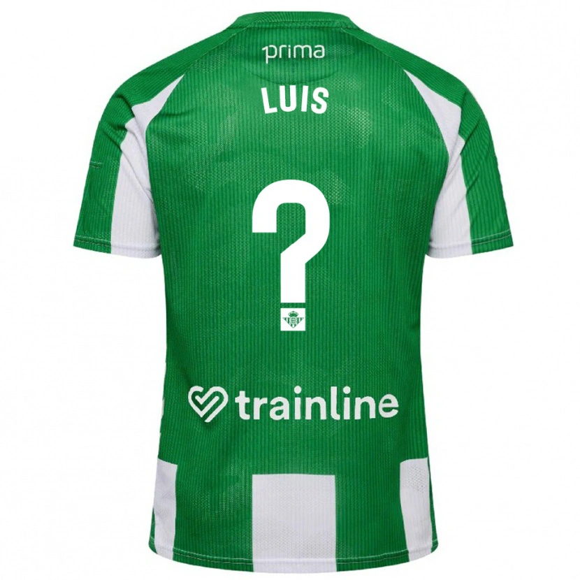 Danxen Barn Jorge Luis #0 Grön Vit Hemmatröja Matchtröjor 2025/26 Tröjor T-Tröja