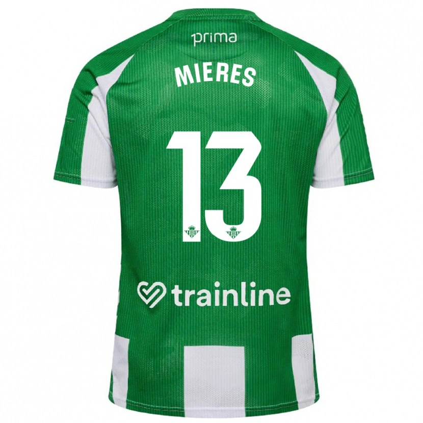 Danxen Barn Malena Mieres García #13 Grön Vit Hemmatröja Matchtröjor 2025/26 Tröjor T-Tröja