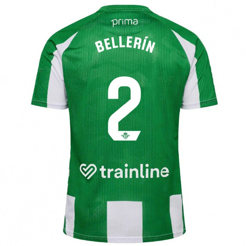 Danxen Barn Héctor Bellerín #2 Grön Vit Hemmatröja Matchtröjor 2025/26 Tröjor T-Tröja
