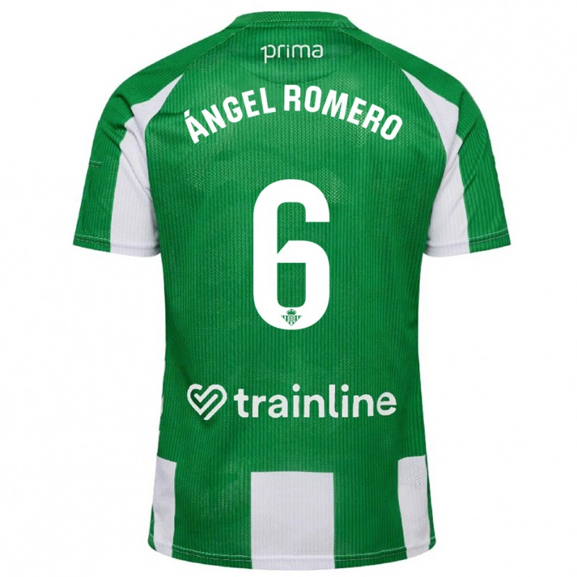 Danxen Barn Miguel Ángel Romero #6 Grön Vit Hemmatröja Matchtröjor 2025/26 Tröjor T-Tröja