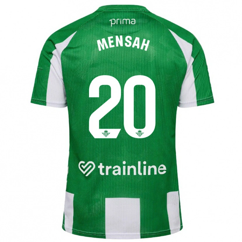 Danxen Barn Mawuli Mensah #20 Grön Vit Hemmatröja Matchtröjor 2025/26 Tröjor T-Tröja