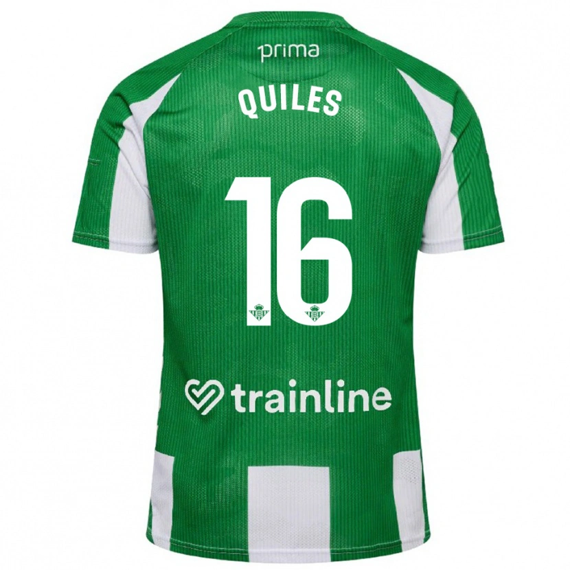 Danxen Barn Violeta García Quiles #16 Grön Vit Hemmatröja Matchtröjor 2025/26 Tröjor T-Tröja