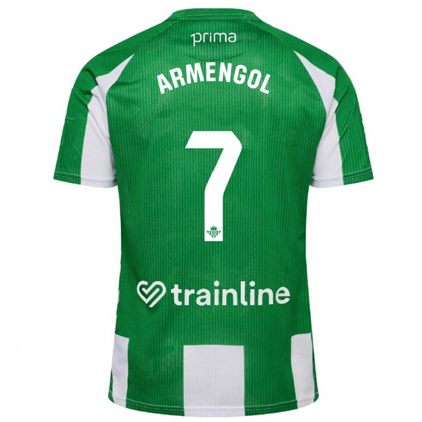 Danxen Barn Carla Armengol #7 Grön Vit Hemmatröja Matchtröjor 2025/26 Tröjor T-Tröja