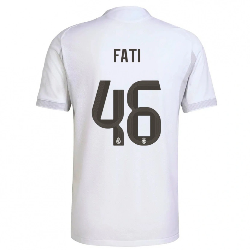 Danxen Barn Lamini Fati #46 Vit Gul Hemmatröja Matchtröjor 2025/26 Tröjor T-Tröja