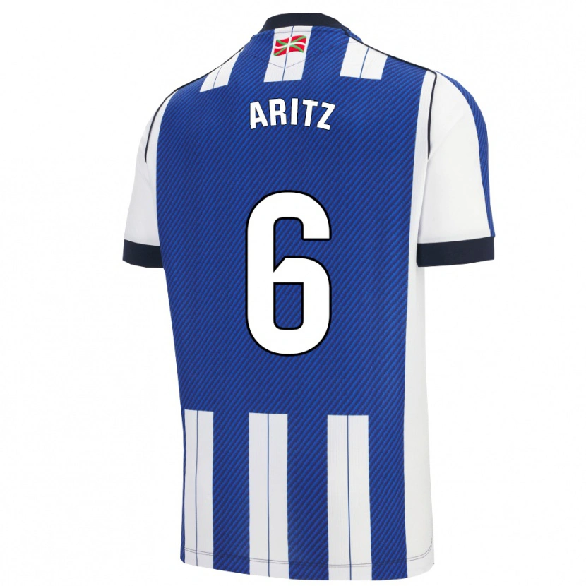 Danxen Barn Aritz Elustondo #6 Blå Vit Hemmatröja Matchtröjor 2025/26 Tröjor T-Tröja