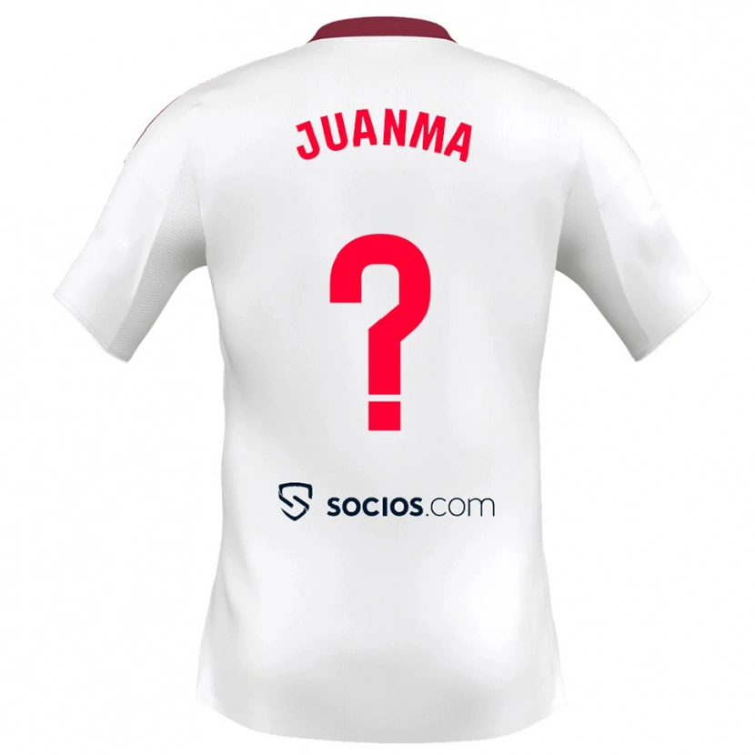 Danxen Barn Juanma #0 Vit Röd Hemmatröja Matchtröjor 2025/26 Tröjor T-Tröja
