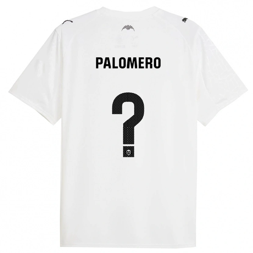 Danxen Barn Marc Palomero #0 Vit Svart Hemmatröja Matchtröjor 2025/26 Tröjor T-Tröja