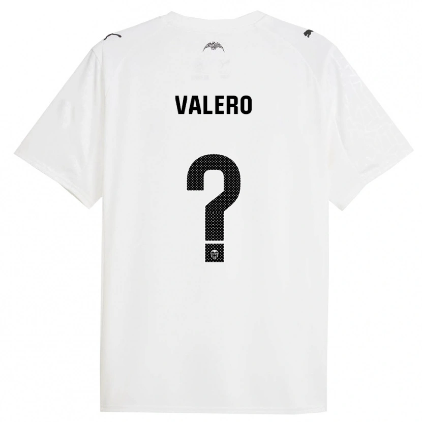 Danxen Barn Iván Valero #0 Vit Svart Hemmatröja Matchtröjor 2025/26 Tröjor T-Tröja