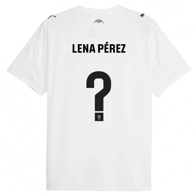 Danxen Barn Lena Pérez Sánchez #0 Vit Svart Hemmatröja Matchtröjor 2025/26 Tröjor T-Tröja