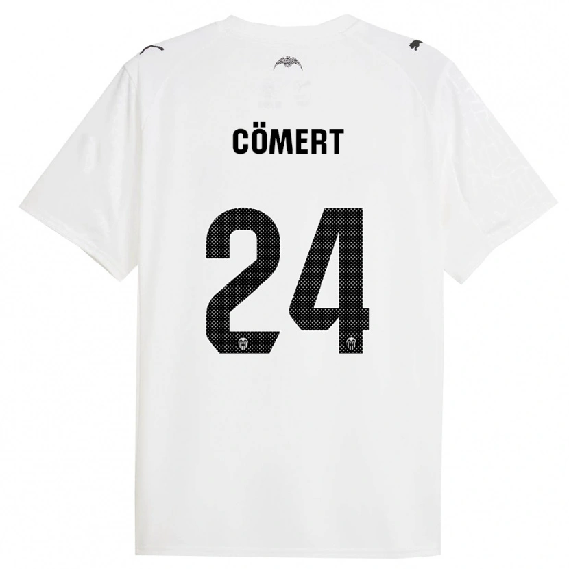 Danxen Barn Eray Cömert #24 Vit Svart Hemmatröja Matchtröjor 2025/26 Tröjor T-Tröja