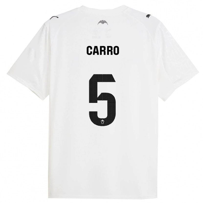 Danxen Barn Marta Carro #5 Vit Svart Hemmatröja Matchtröjor 2025/26 Tröjor T-Tröja