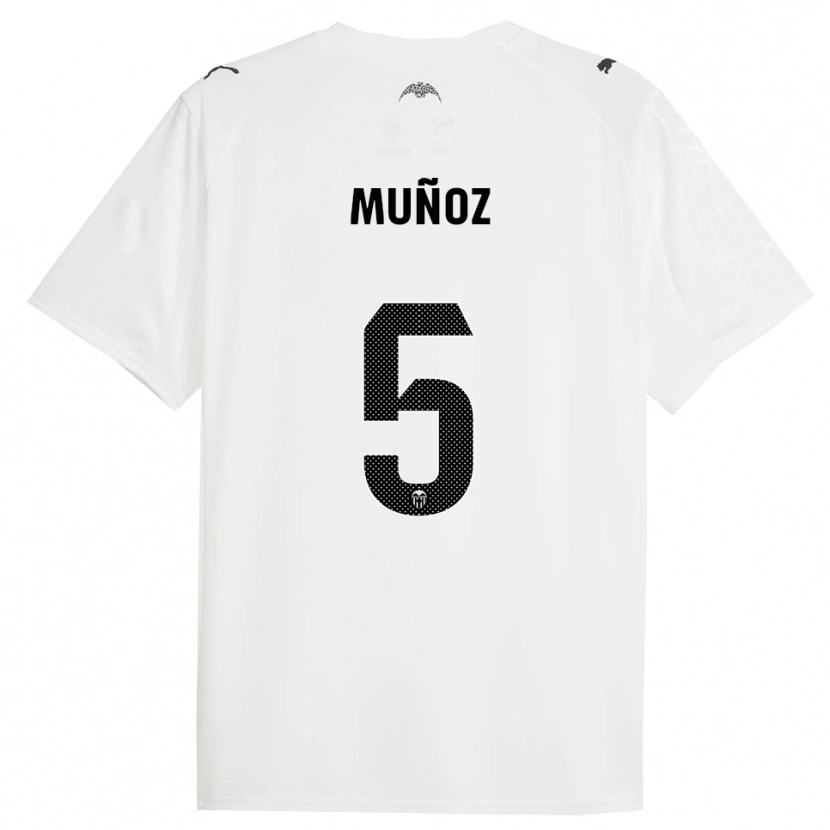 Danxen Barn Iván Muñoz #5 Vit Svart Hemmatröja Matchtröjor 2025/26 Tröjor T-Tröja
