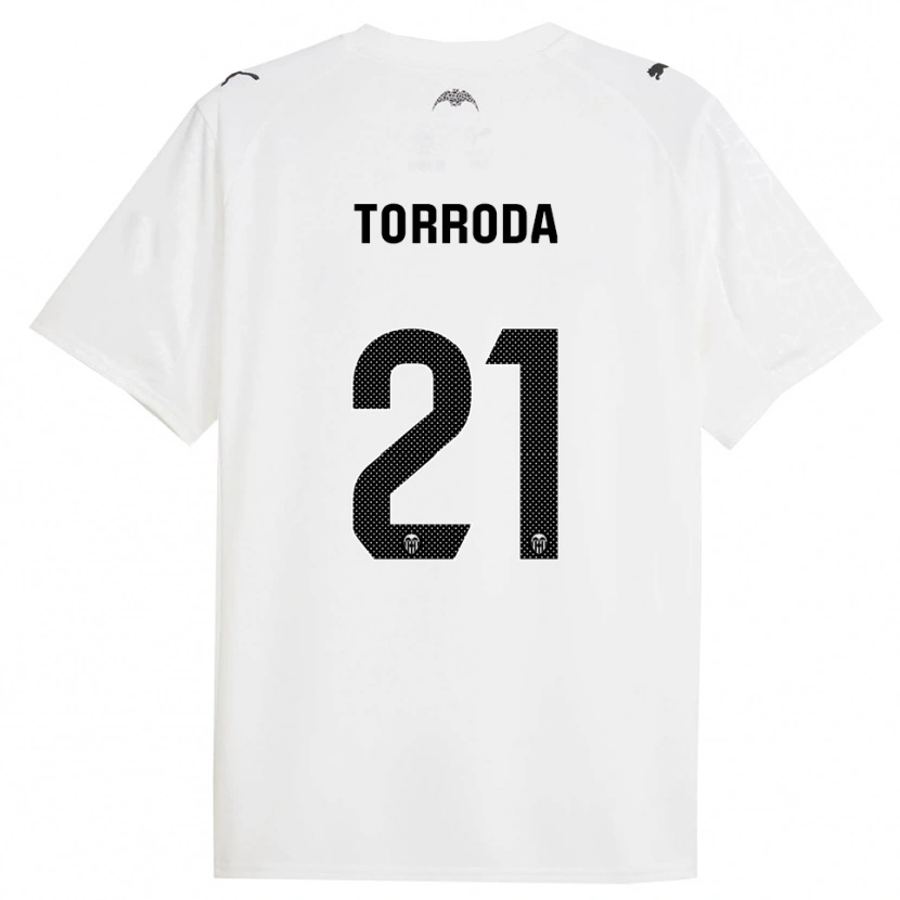 Danxen Barn Anna Torroda #21 Vit Svart Hemmatröja Matchtröjor 2025/26 Tröjor T-Tröja