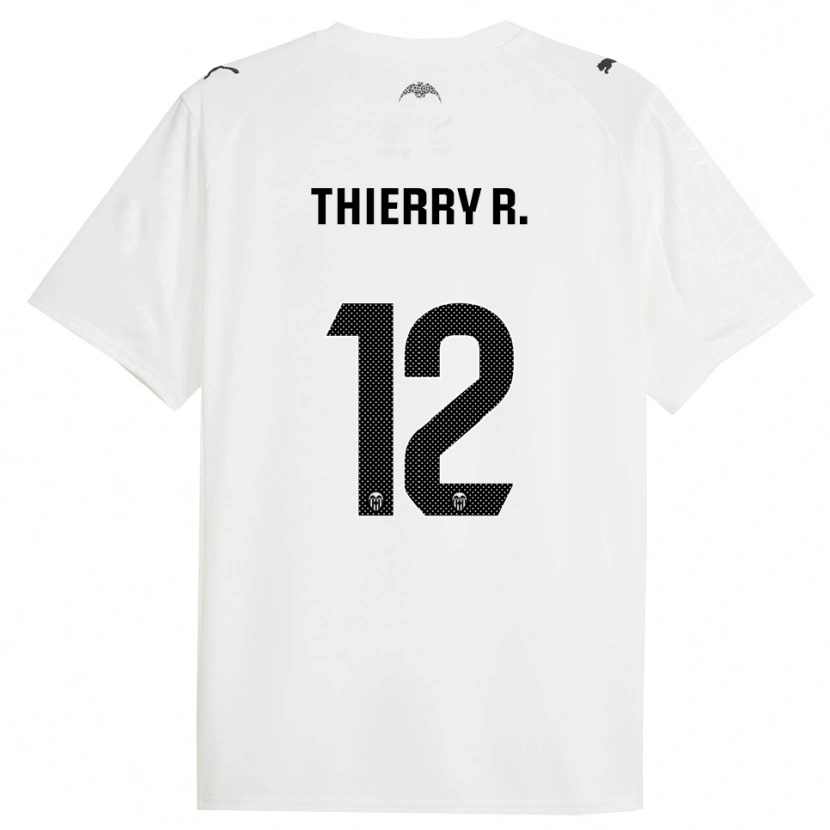 Danxen Barn Thierry Correia #12 Vit Svart Hemmatröja Matchtröjor 2025/26 Tröjor T-Tröja