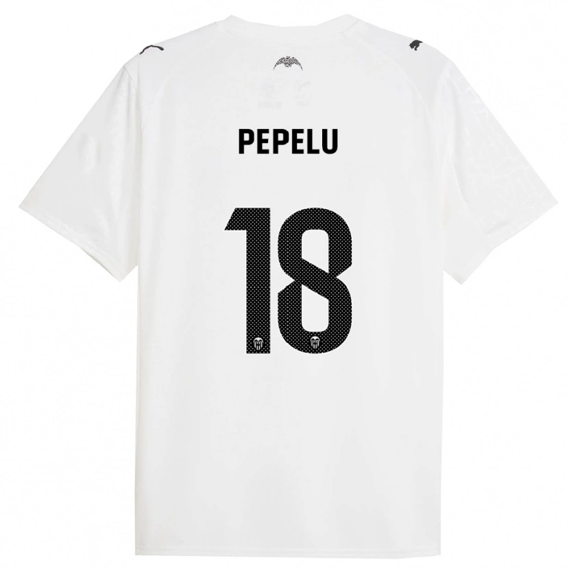 Danxen Barn Pepelu #18 Vit Svart Hemmatröja Matchtröjor 2025/26 Tröjor T-Tröja