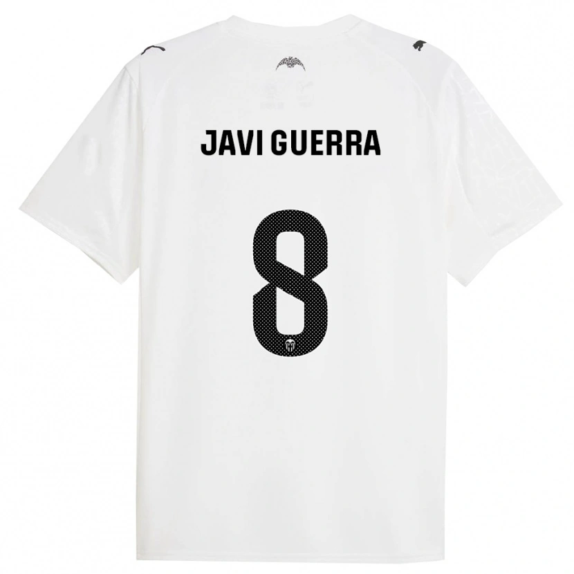 Danxen Barn Javi Guerra #8 Vit Svart Hemmatröja Matchtröjor 2025/26 Tröjor T-Tröja