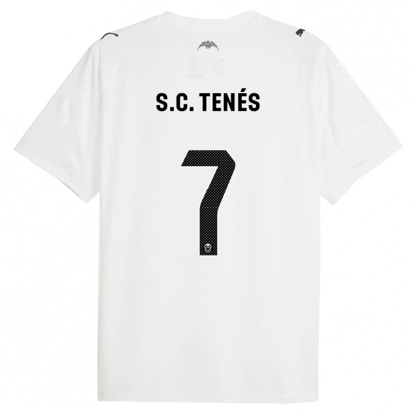 Danxen Barn Sergi Canós #7 Vit Svart Hemmatröja Matchtröjor 2025/26 Tröjor T-Tröja