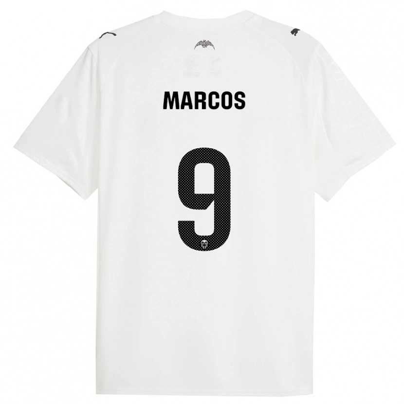 Danxen Barn Ana Marcos #9 Vit Svart Hemmatröja Matchtröjor 2025/26 Tröjor T-Tröja