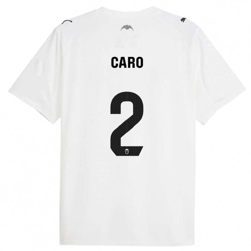 Danxen Barn Andrés Caro #2 Vit Svart Hemmatröja Matchtröjor 2025/26 Tröjor T-Tröja