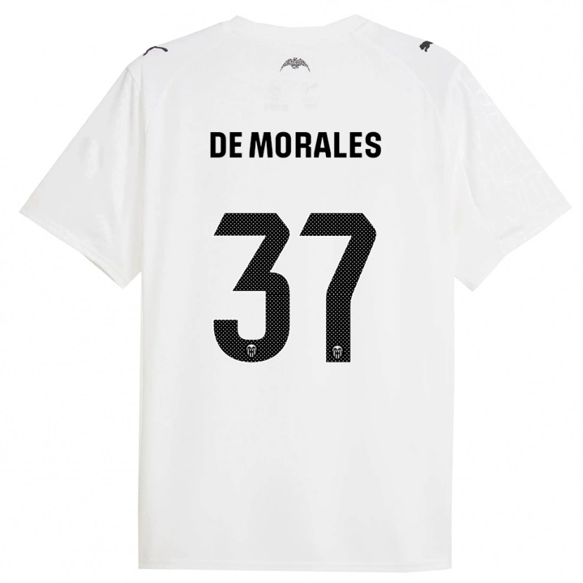 Danxen Barn Rubén Muñoz De Morales #37 Vit Svart Hemmatröja Matchtröjor 2025/26 Tröjor T-Tröja