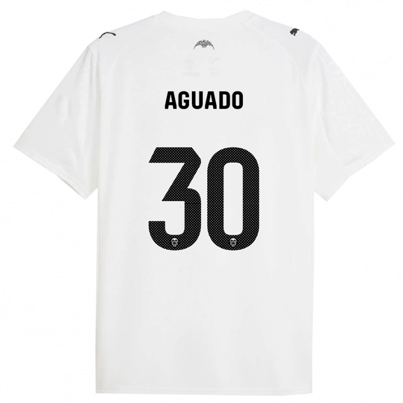 Danxen Barn Julia Aguado #30 Vit Svart Hemmatröja Matchtröjor 2025/26 Tröjor T-Tröja